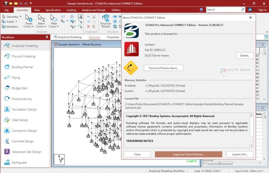 Bentley STAAD Pro Software Free Download Student Version