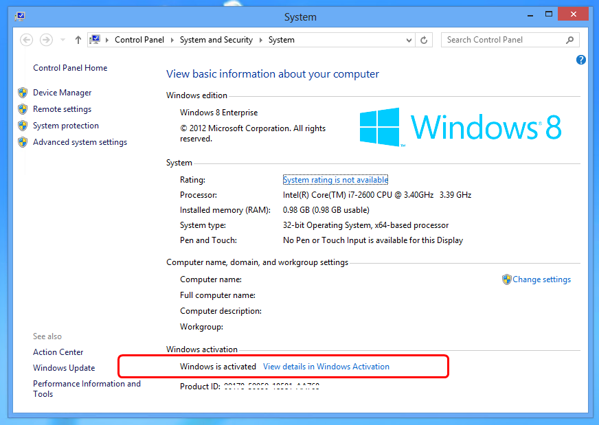 windows 8 pro with media center product key