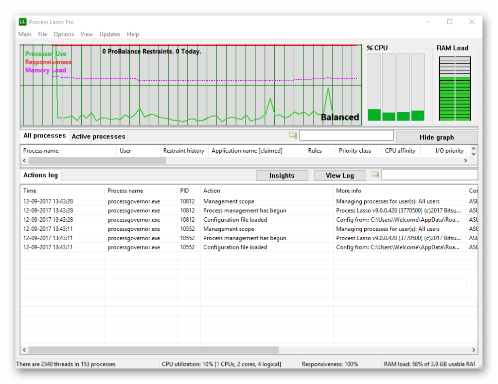 Process Lasso Pro 12.3.1.20 download the last version for android