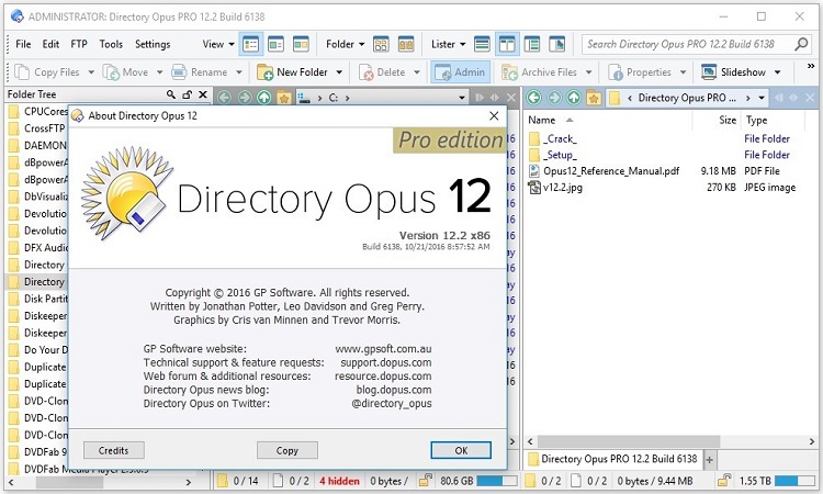 Directory Opus Pro 12.12 Crack