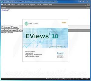 EViews 10 Enterprise Edition Crack