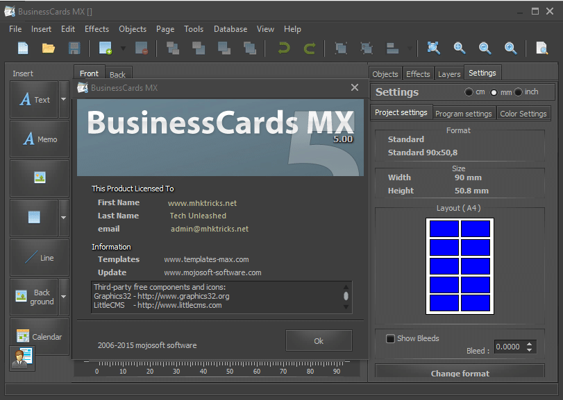 Mojosoft BusinessCards MX v5.01 Crack With Serial Key [Portable_Fix]