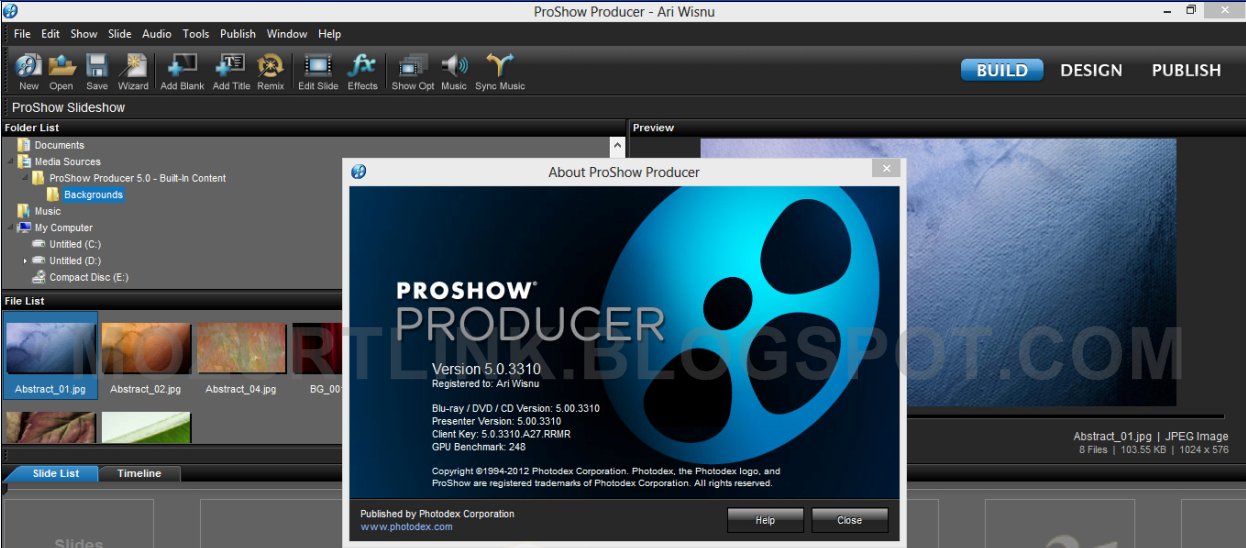 proshow producer not showing effect options windows 10