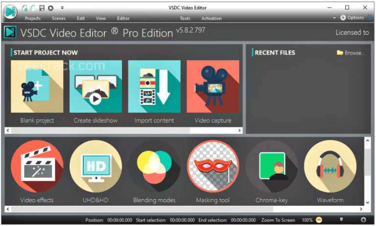vsdc free video editor activation key free download